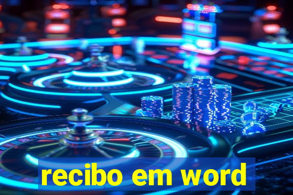 recibo em word